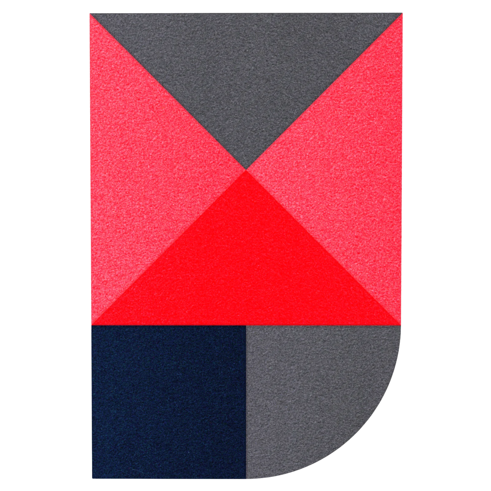 Acoustic Wall Art Panels FAN 4 lava on white background Decormania UK